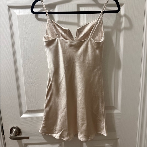 Princess Polly Cream Satin Dress - Picture 2 of 3